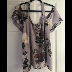 Charlotte Russe cold shoulder top